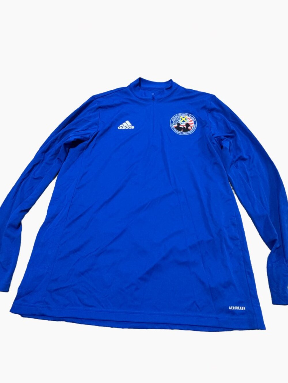 Adidas US Air Force Basic Training 737th Training Group 1/4 Zip Pullover Size La